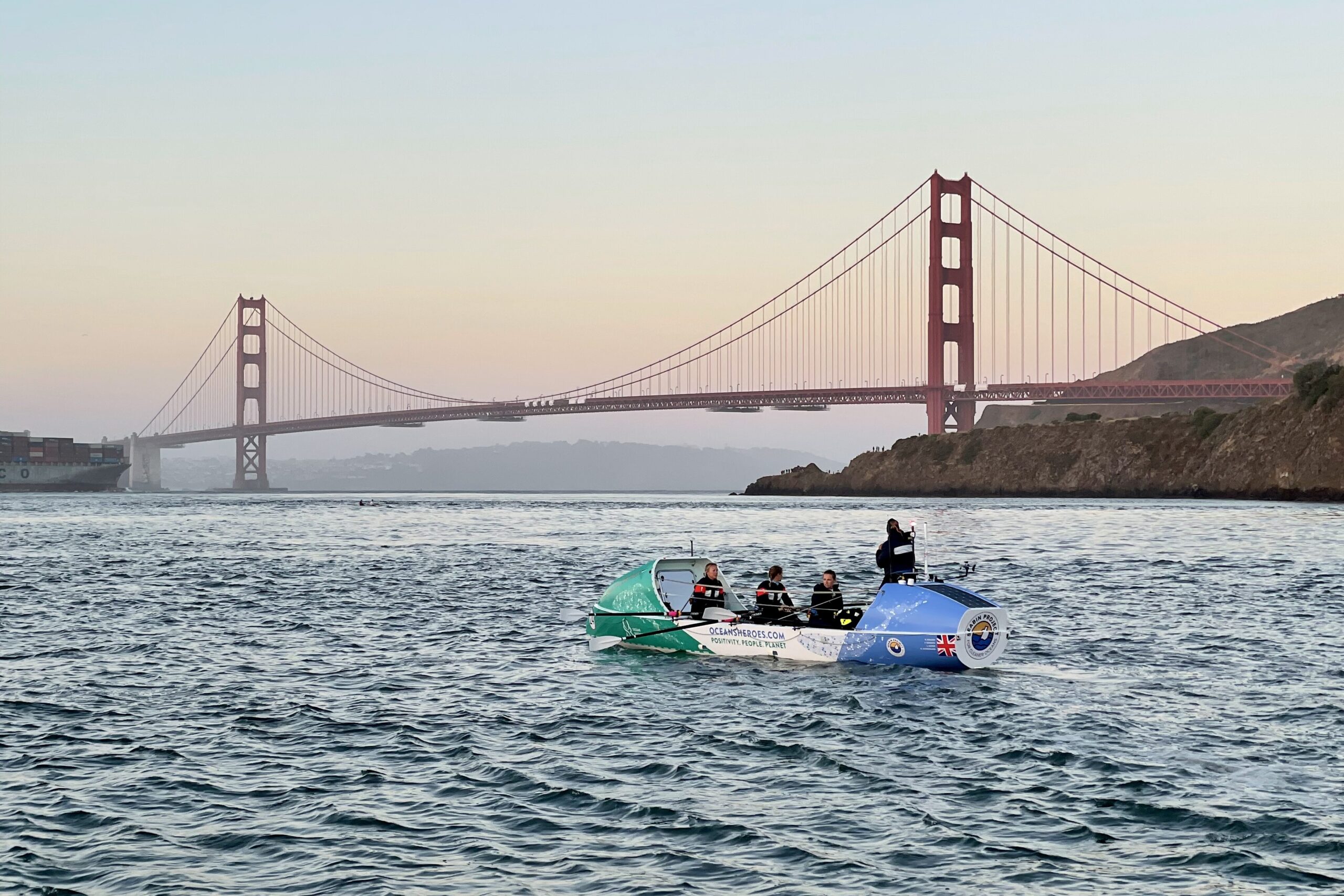 Ocean Sheroes at GPR 2021 Race start - Golden Gate Bridge